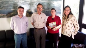 Luciano Chiochetta, Secretário Fernando Lamas, Terezinha Feldens, Marina Dobashi